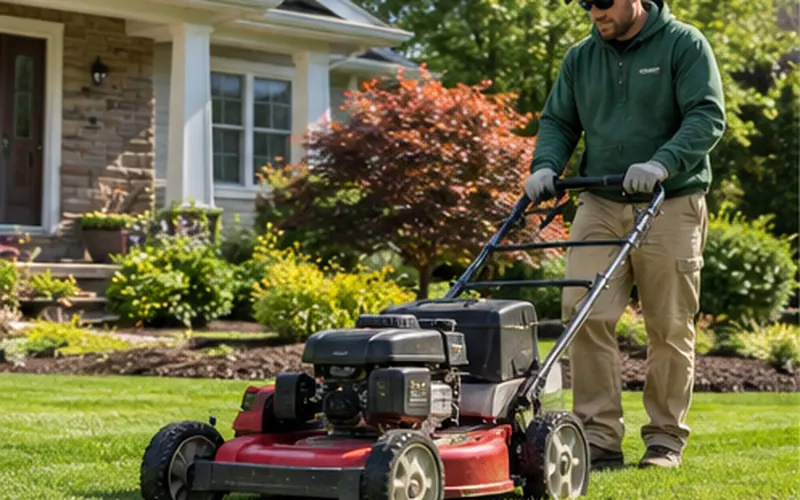 Professional lawn mowing and residential lawn maintenance in Algonquin, IL
